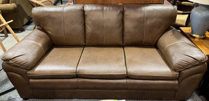 Delta Brown 3-seater Leather Couch