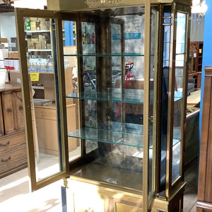 Brass Plated Display Cabinet