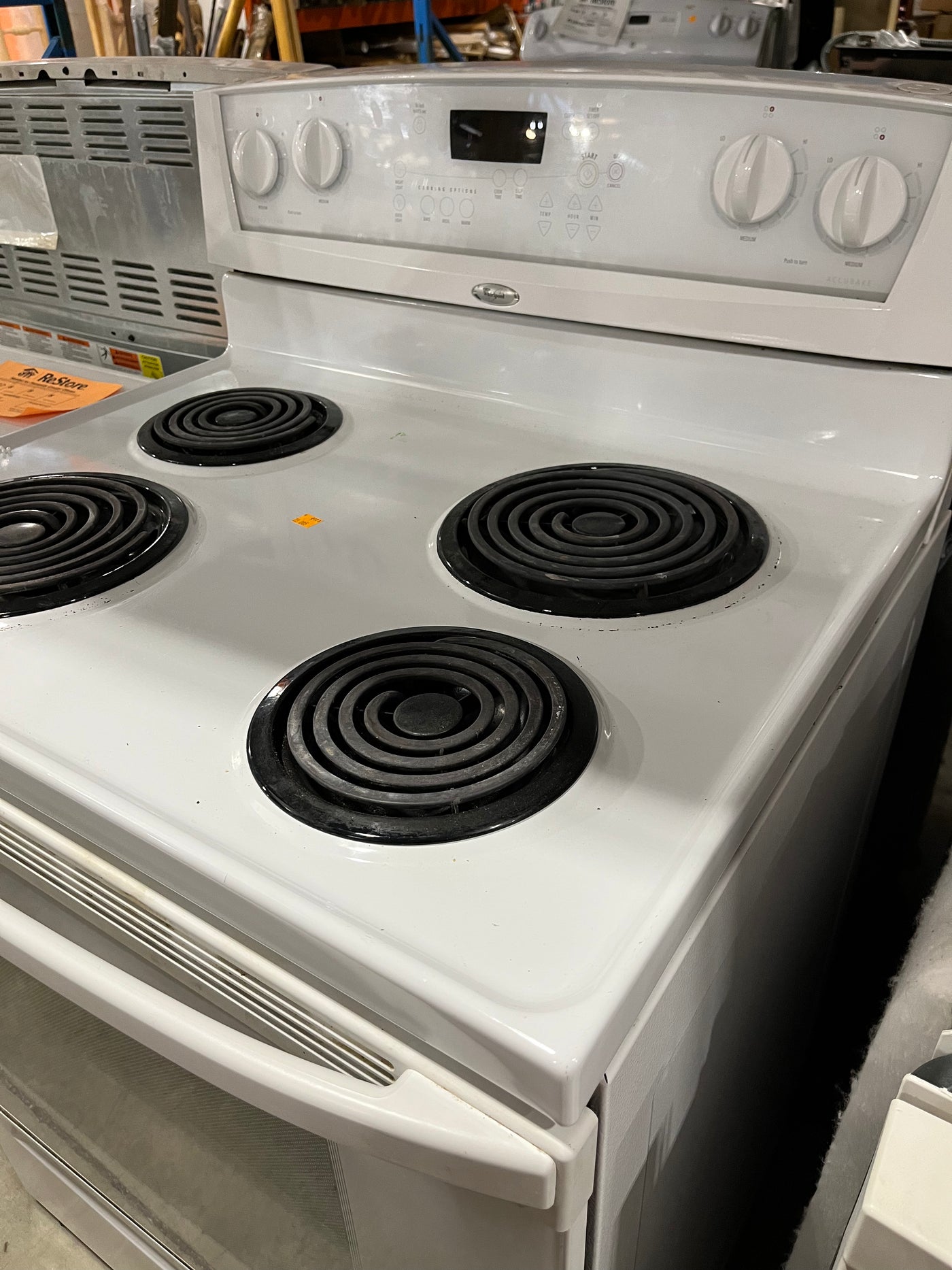 Whirlpool coil top deals stove