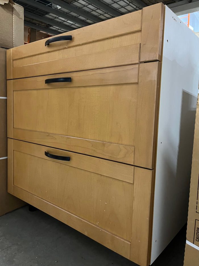 Tanned 3-Drawer Lower Cabinet