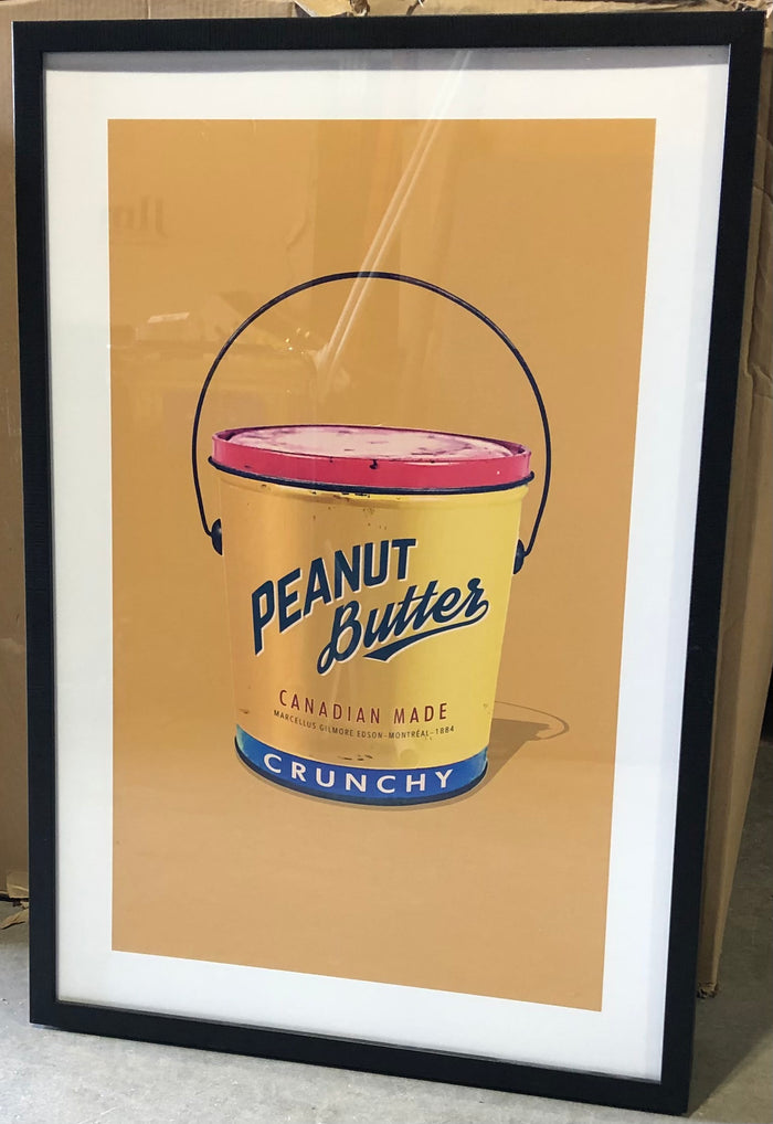 Large Chunky Peanut Butter Bucket Artwork with Black Frame