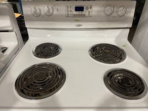 White Whirlpool Electric Stove