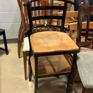 Metal And Wood Dining Chair