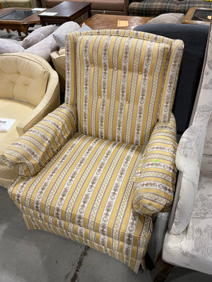 Yellow Floral Armchair
