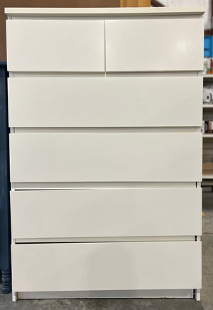 White 6-Drawer Dresser