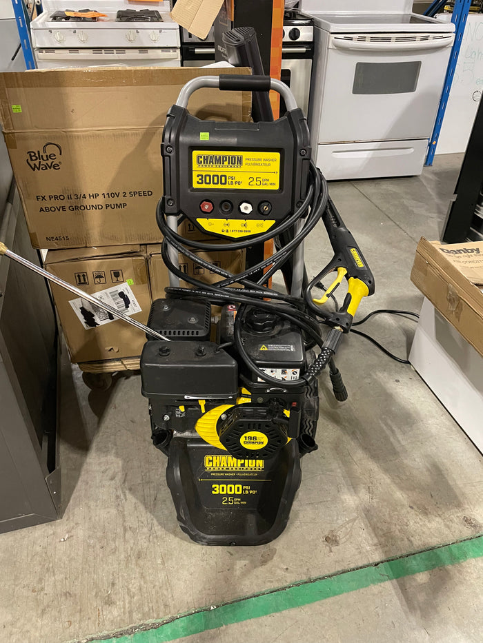 Champion pressure washer 3000 psi 2.5 gpm deals