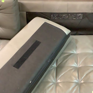 Grey Leather Couch