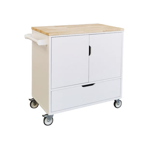 StyleWell 36-inch Kitchen Cart in White