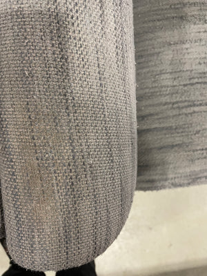 Nubby Fabric Grey Side Chair