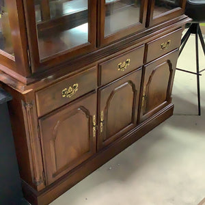 Brass Handle Buffet and Hutch