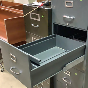 Blue Grey Filing Cabinet