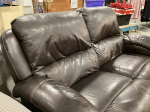 Faux-Leather Electric Recliner