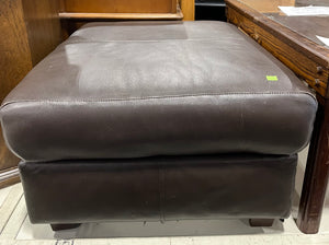 Faux Leather Ottoman