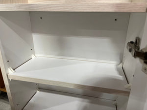 White Cabinet w/ Top Shelf