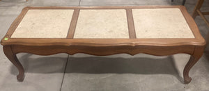 Wood & Stone Long Coffee Table