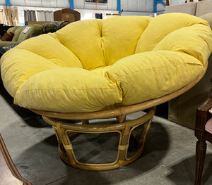 Swivel Chair w/ Yellow Cushion