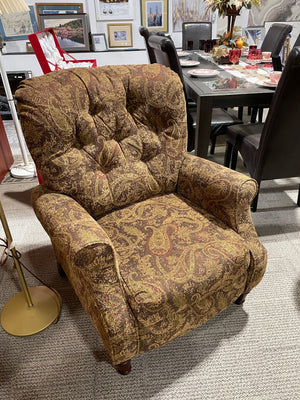 Golden Pattern Accent Chair