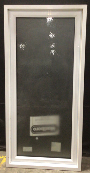 White Frosted Glass Fixed Window (32.25x67.5x6)