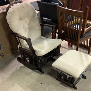 Cream Gliding Rocking Chair