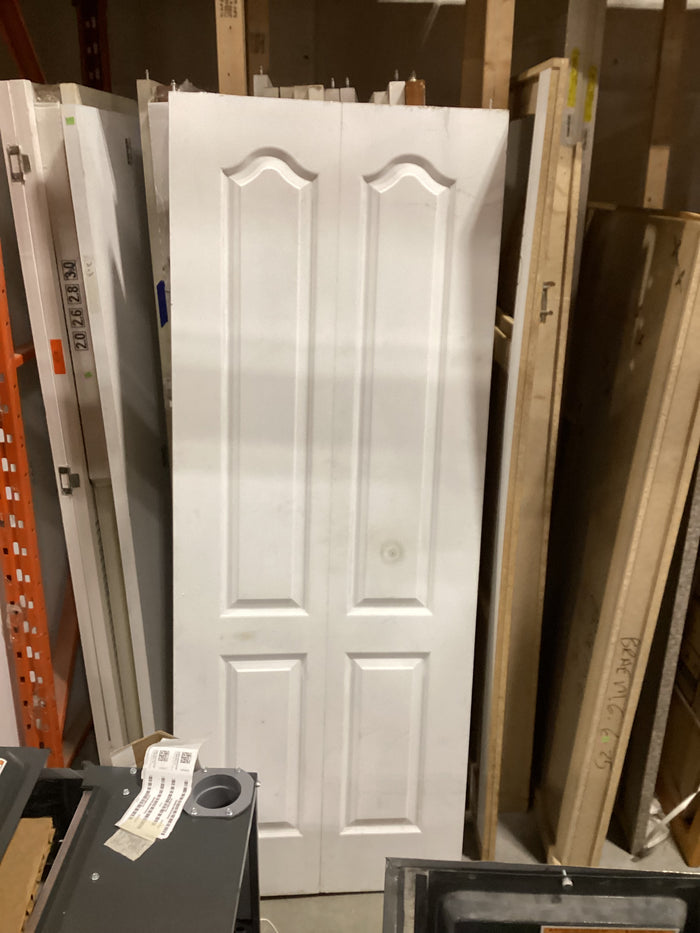 White Bi-Fold Closet Door 30 x 79.5
