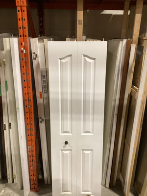 Slim White Bi-Fold Closet Door