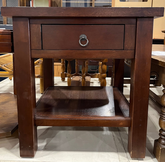 Dark Wood Nightstand