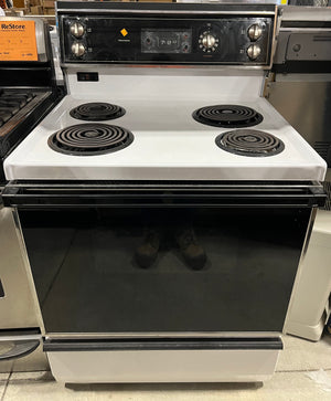 Kenmore White & Black Stove