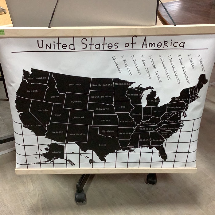 USA Map Wall Hang