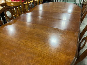 Long Dining Table w/ Four Chairs