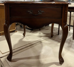 French Provincial Style Side Table w/ Drawer