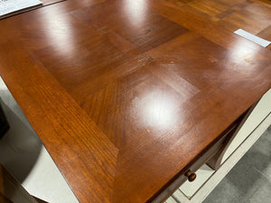 Hardwood Side Table w/ Drawers