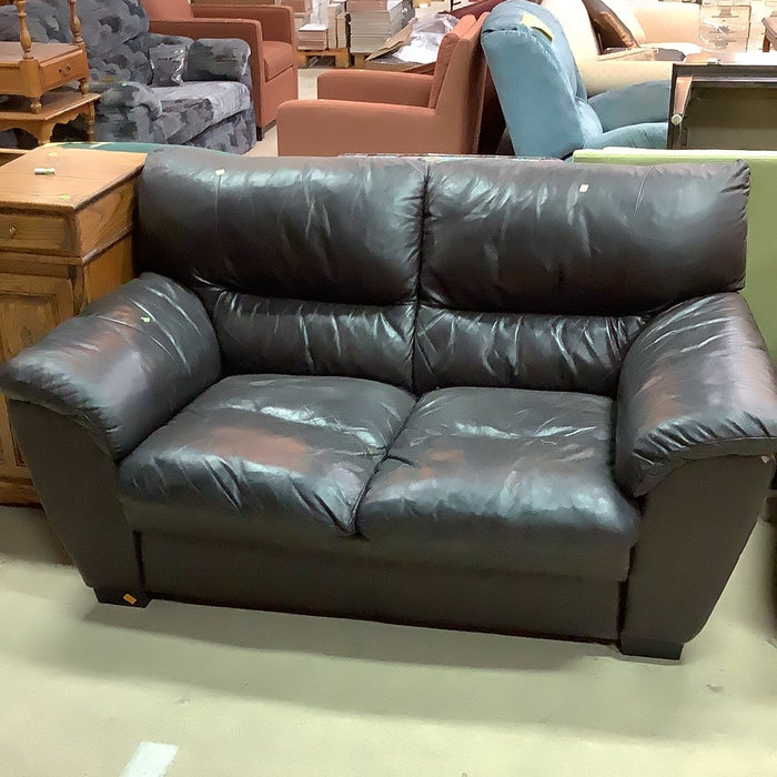 Black Leather Sofa