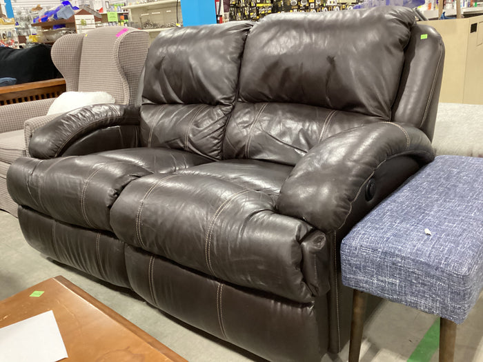Faux-Leather Electric Recliner