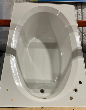 Oval White Bathtub