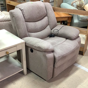 Grey Electronic Recliner