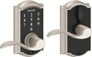 Touch Camelot Lock with Accent Lever (Satin Nickel)