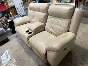 Beige Electric Recliner Couch
