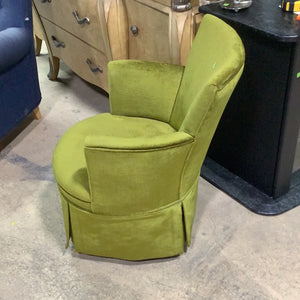 Round Green Wingback Chair