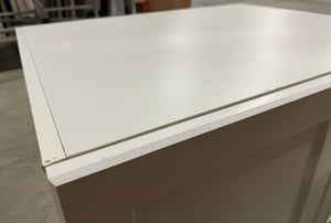 30” White Shaker Style Double Cabinet