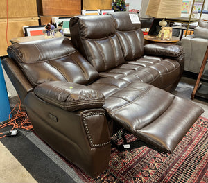 Faux Leather Electric Reclining Sofa