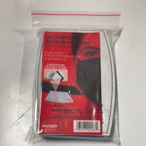 Face Mask Single Use Filters (10-Pack)