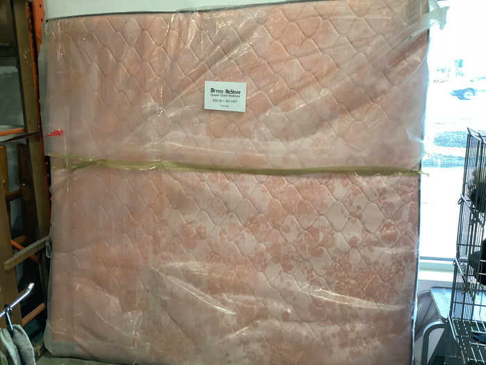 Queen Sized Pink Floral Mattress