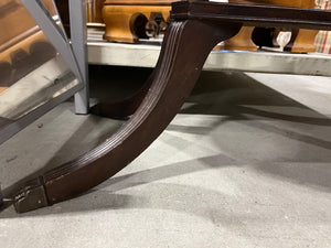 Curved Dark Brown Coffee Table