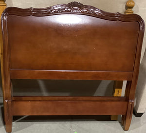 Dark Brown Curved Back Antique Beds (Twin)