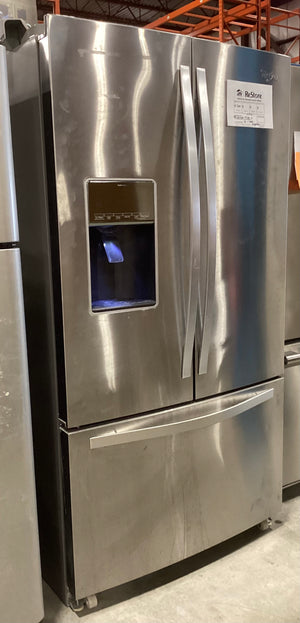 Stainless Steel Whirlpool Fridge with Ice and Water Dispenser