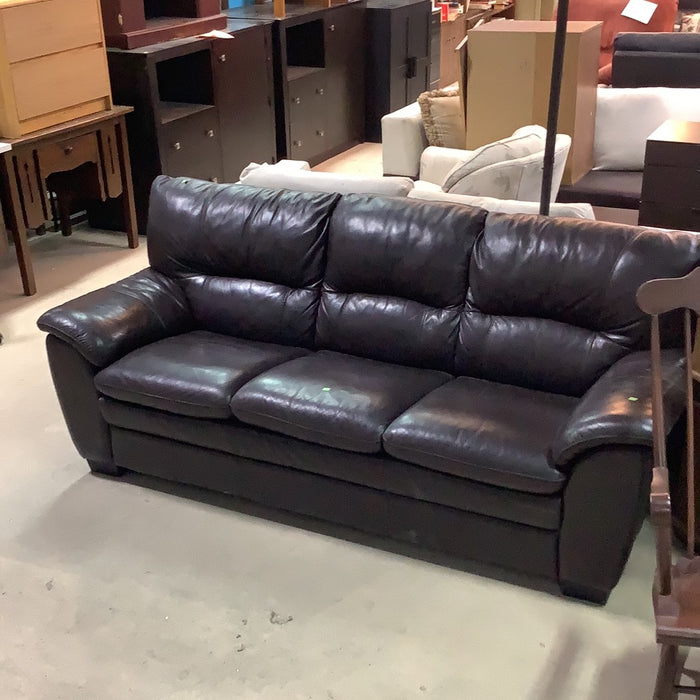 Black Leather Sofa