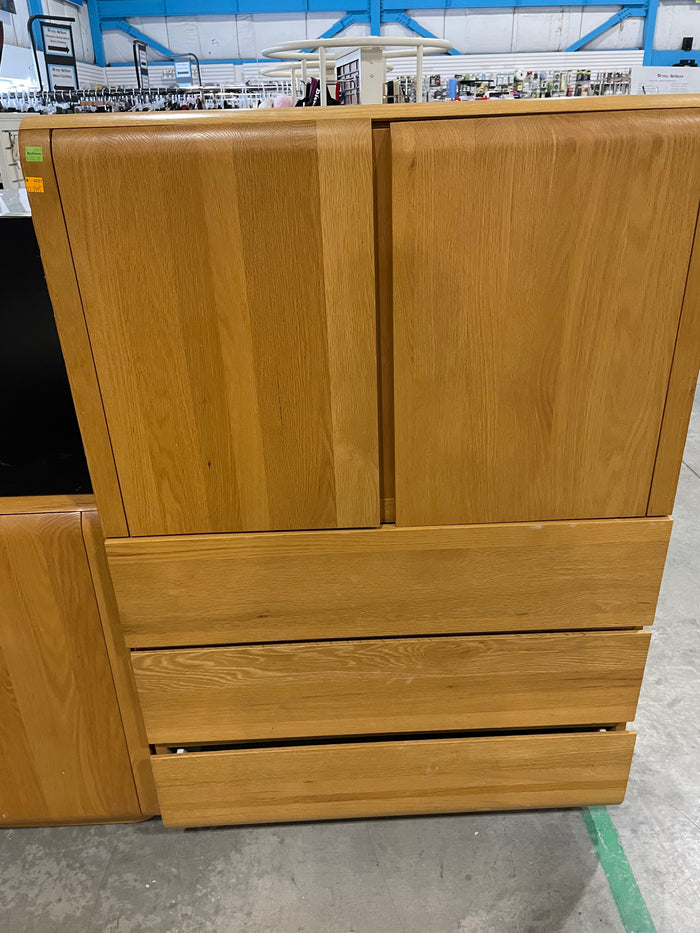 Light Wooden Tallboy Dresser