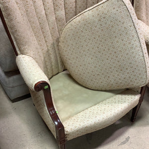 Art Deco Wingback Chair