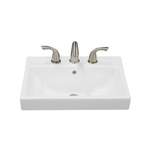 Lanvin Rectangular Drop-in Porcelain Sink