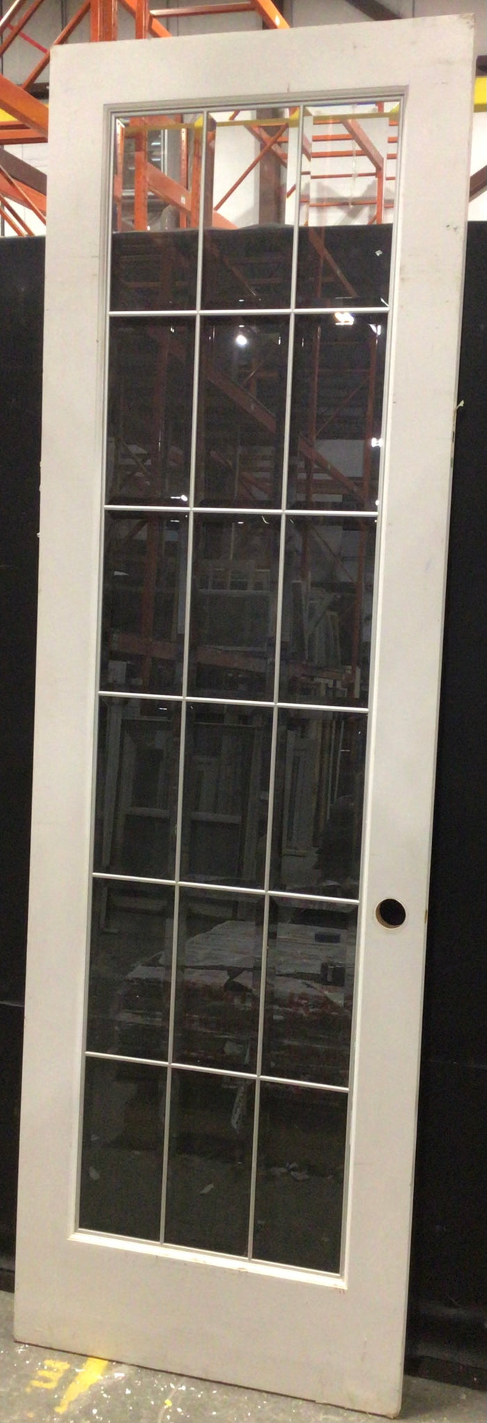 White 18 Glass Panel Door (30” x 95.5”)